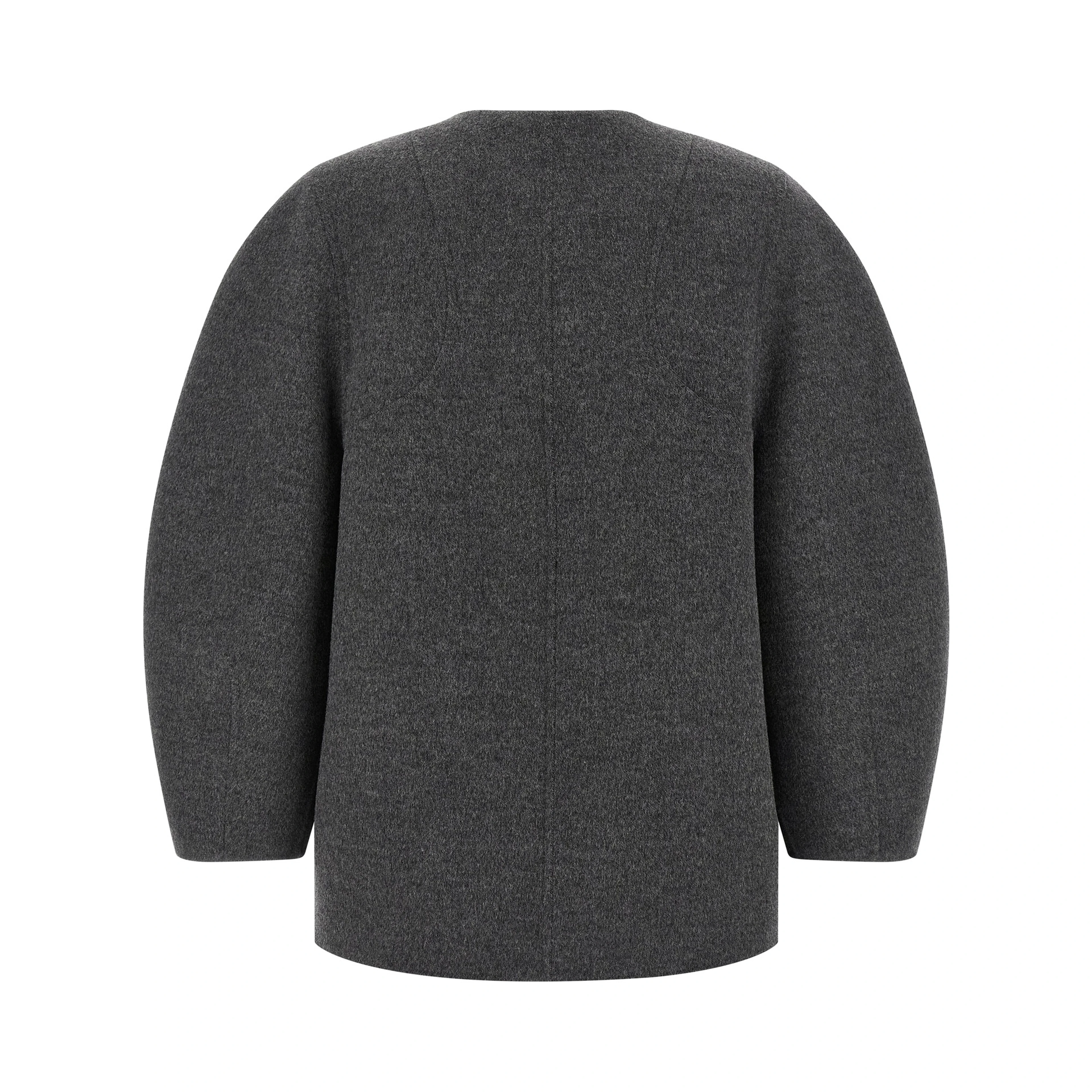 Gray Virgin Wool Coat