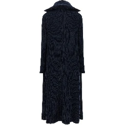 Blue Polyester Cardigan