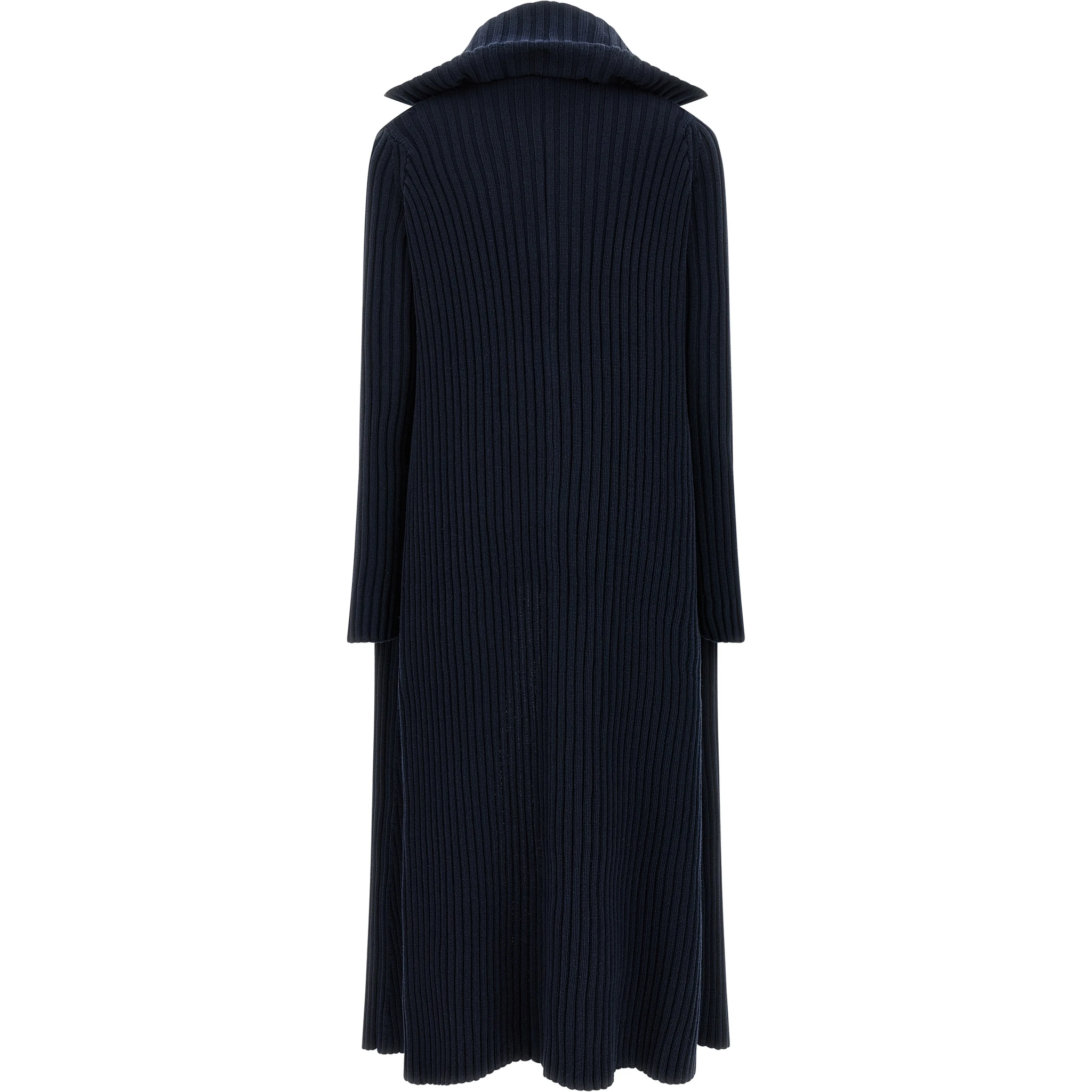 Blue Polyester Cardigan