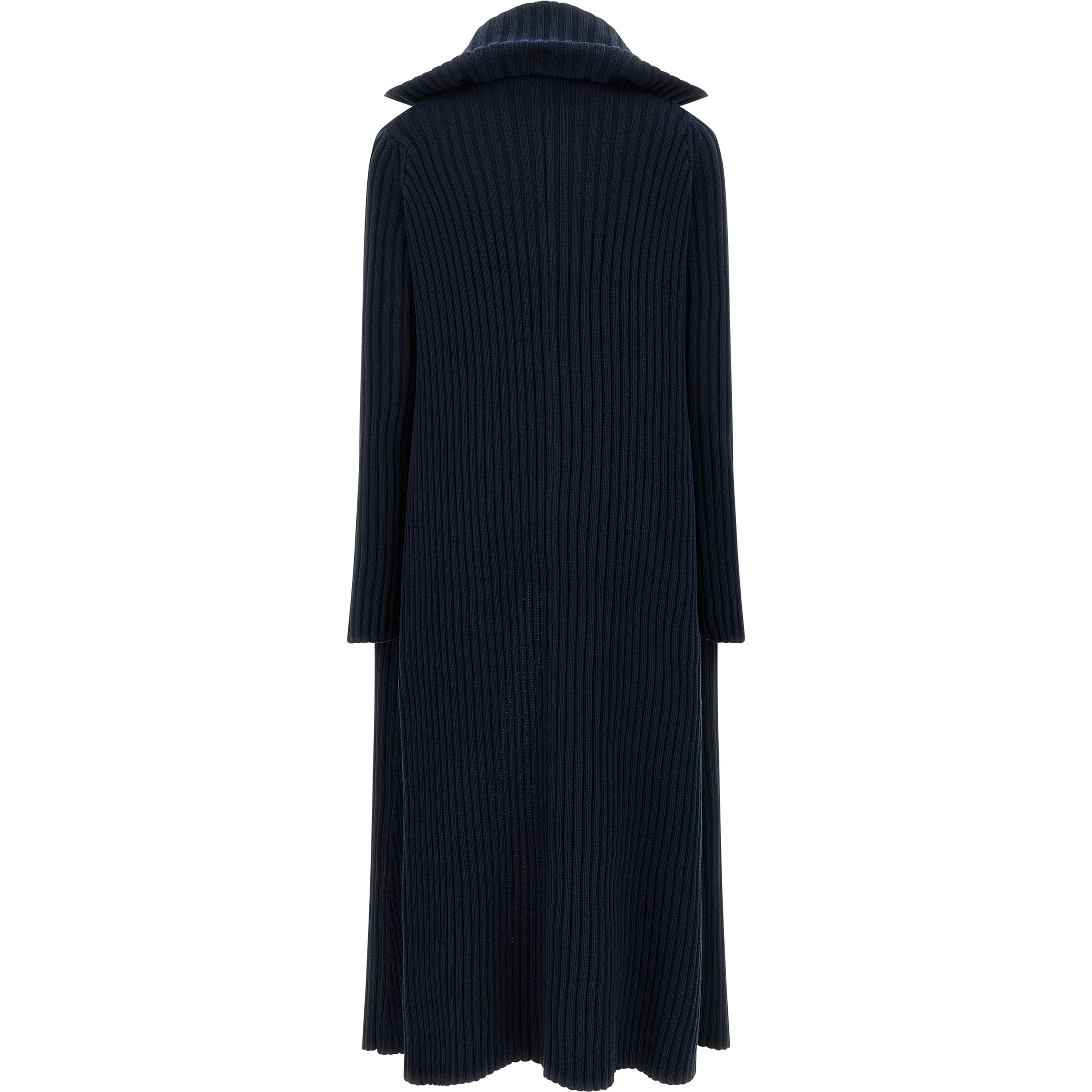 Blue Polyester Cardigan
