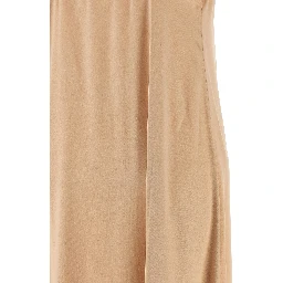 Beige Viscose Long Dress