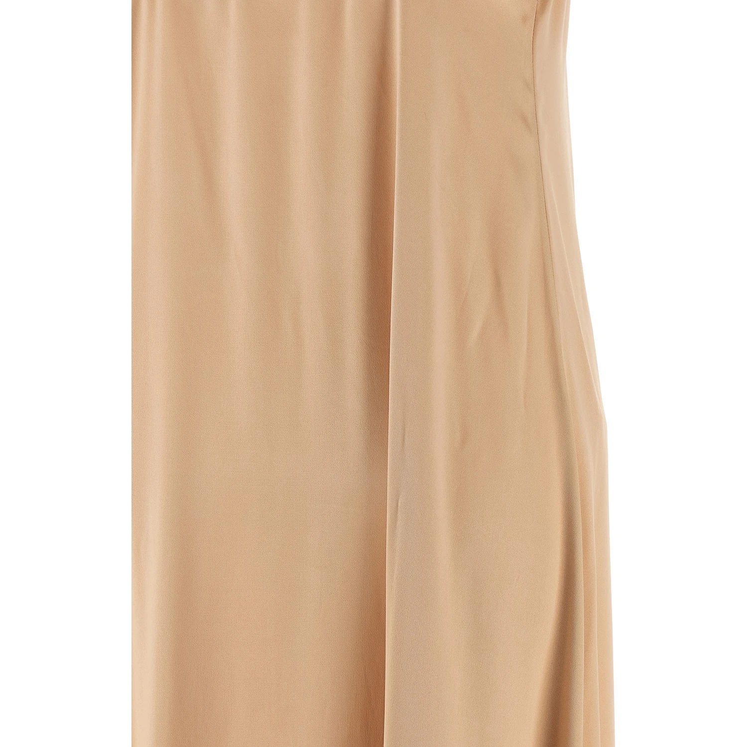 Beige Viscose Long Dress
