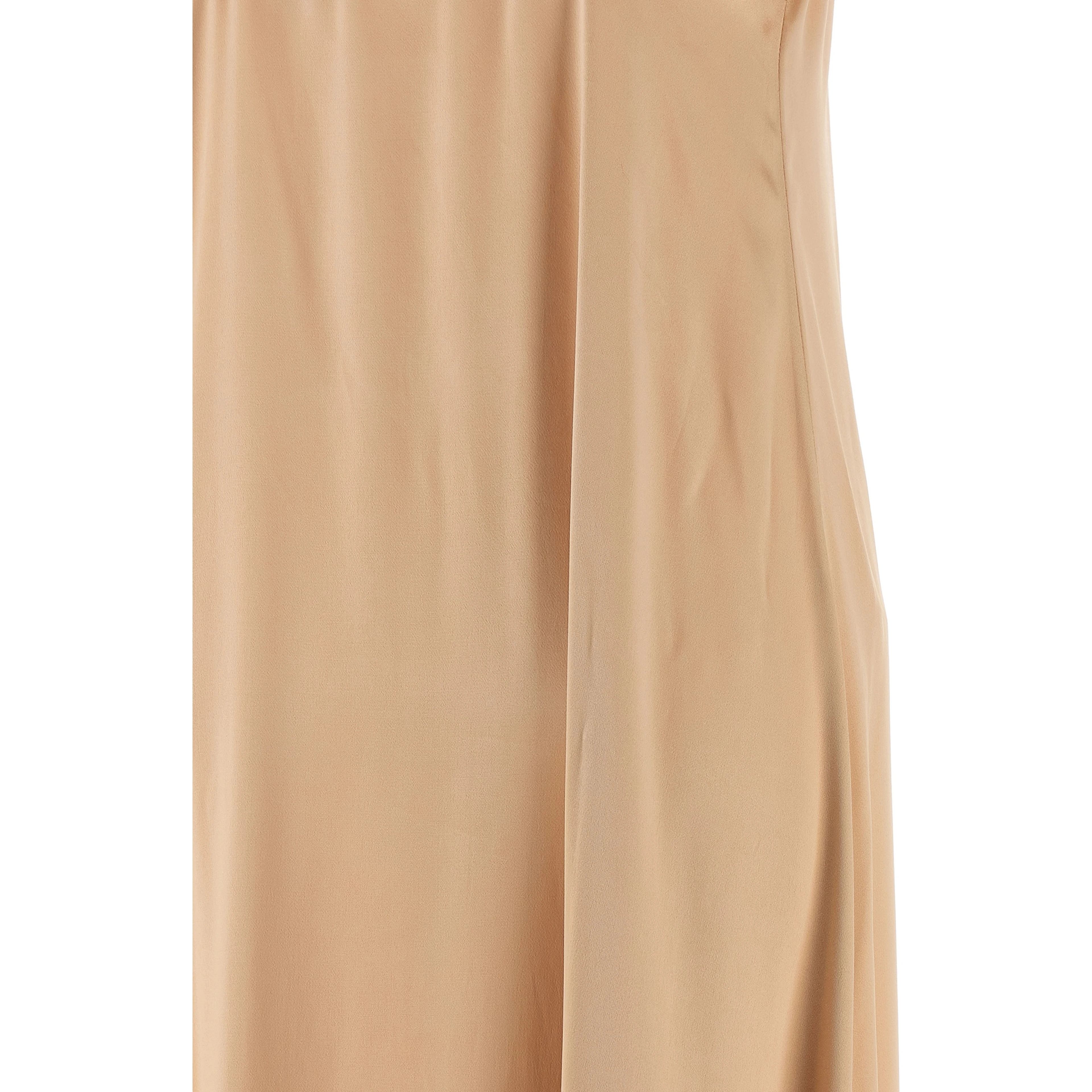 Beige Viscose Long Dress