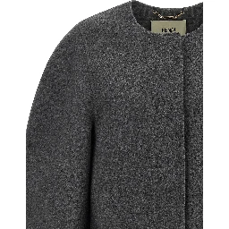 Gray Virgin Wool Coat