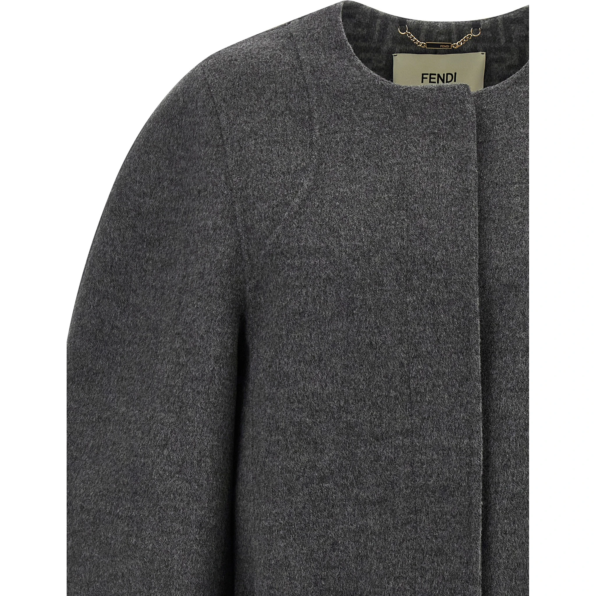 Gray Virgin Wool Coat