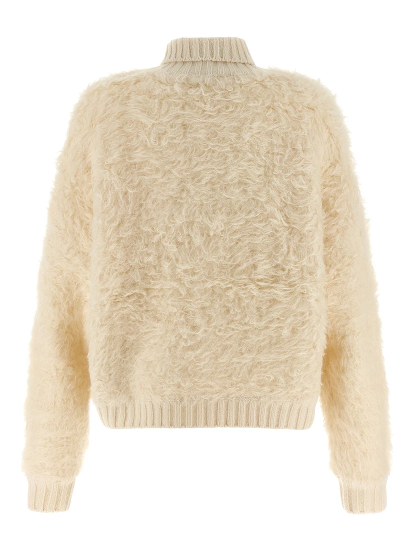 White Wool Cardigan