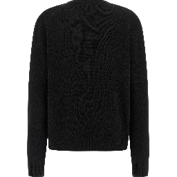 Black Wool Cardigan