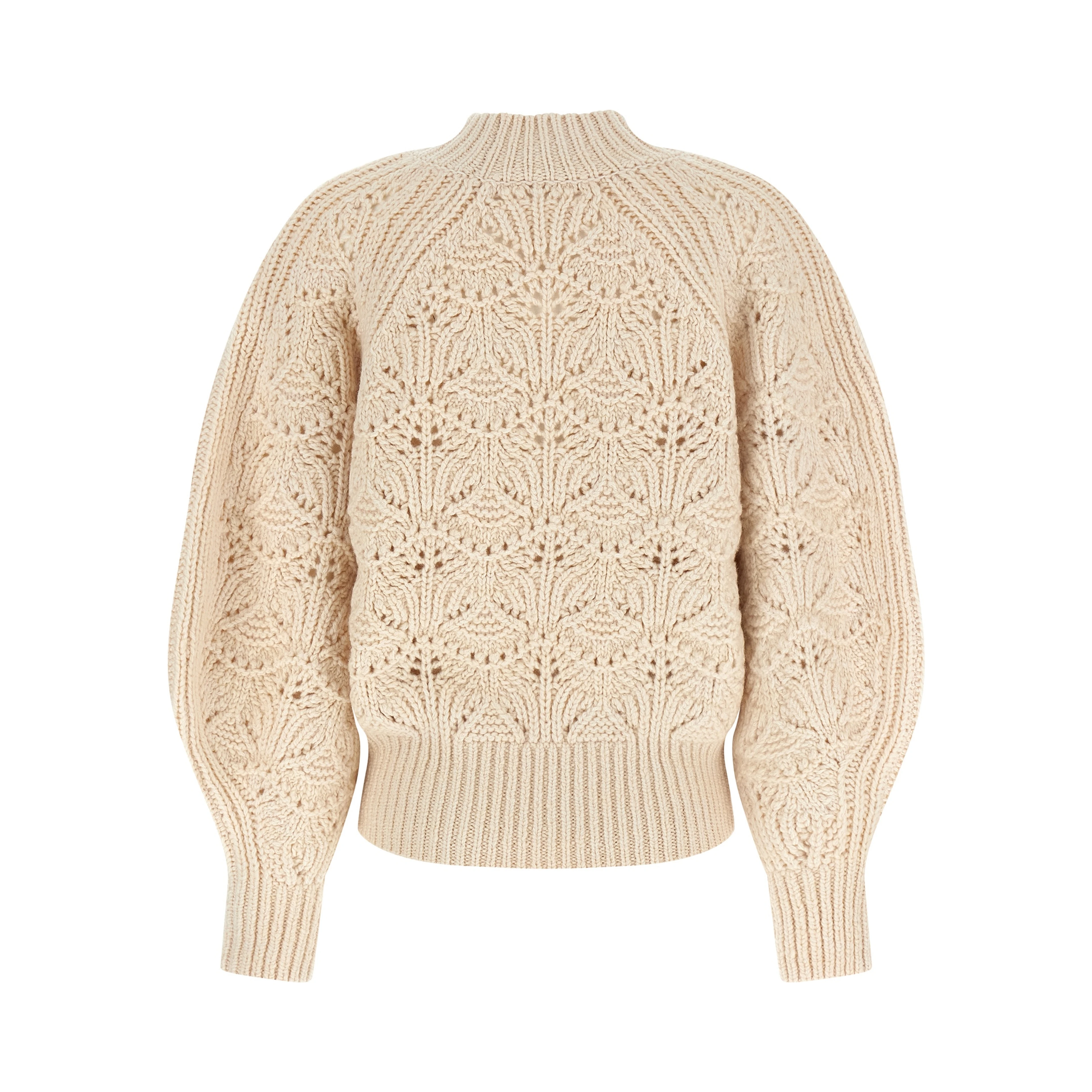 Beige Wool Cardigan