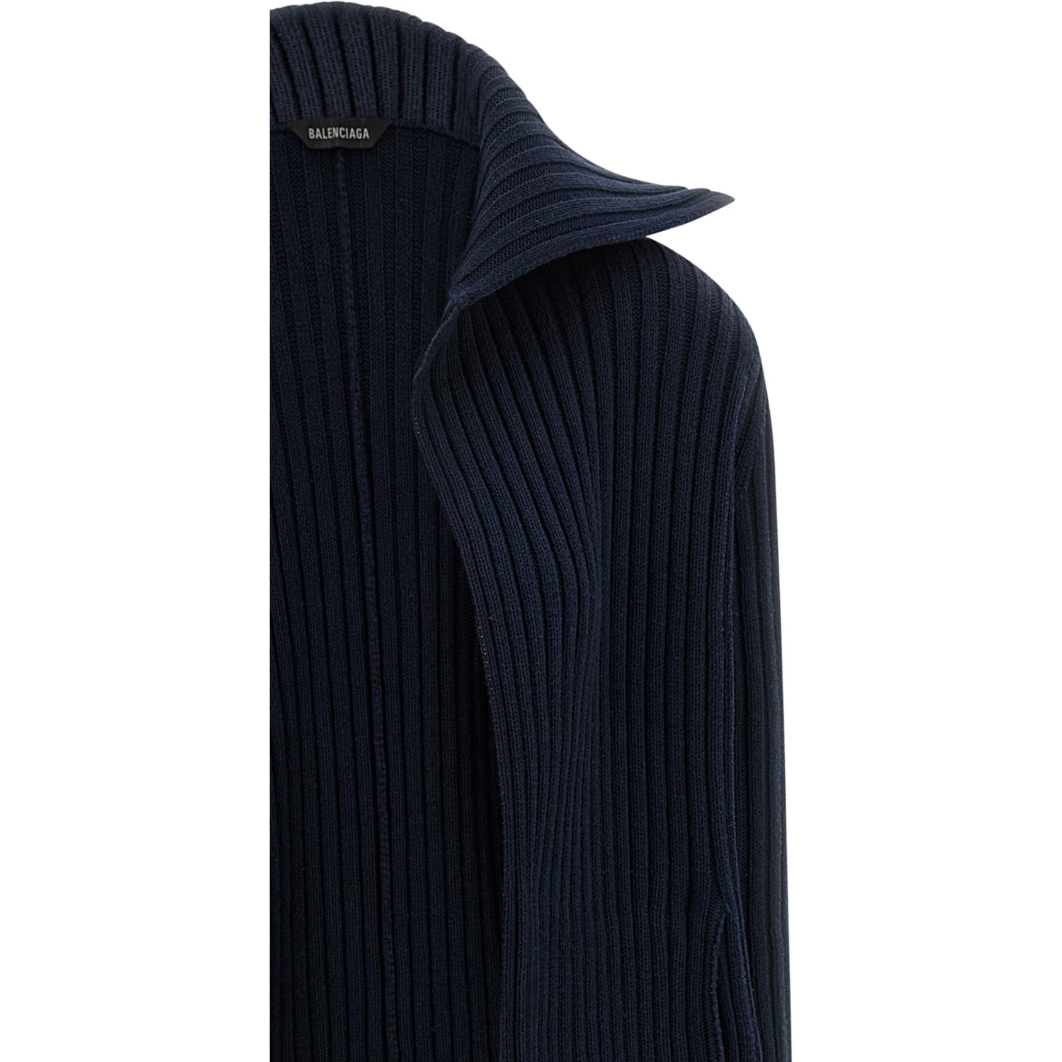 Blue Polyester Cardigan