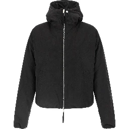 Black Polyester Shell Jacket