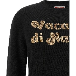 Black Wool Cardigan