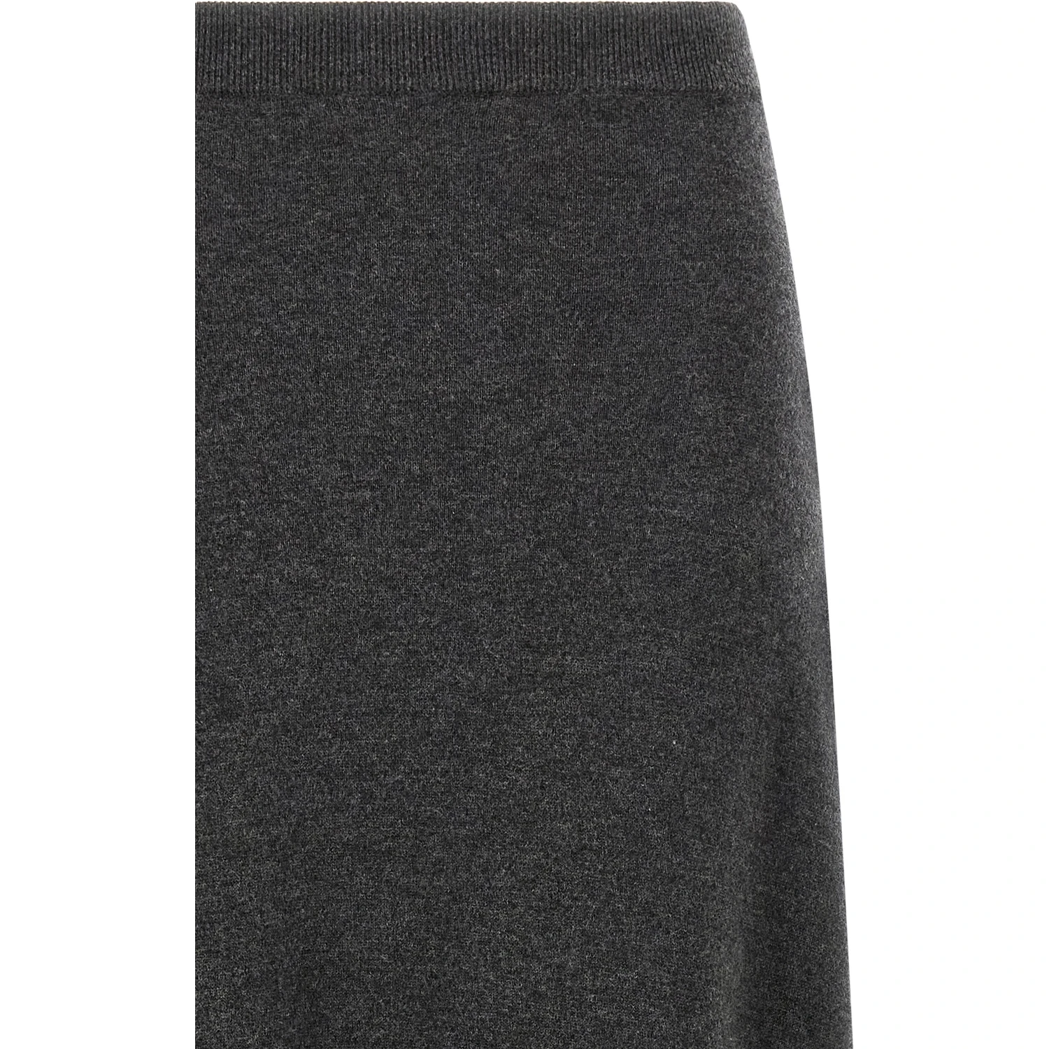 Gray Wool Mini Skirt