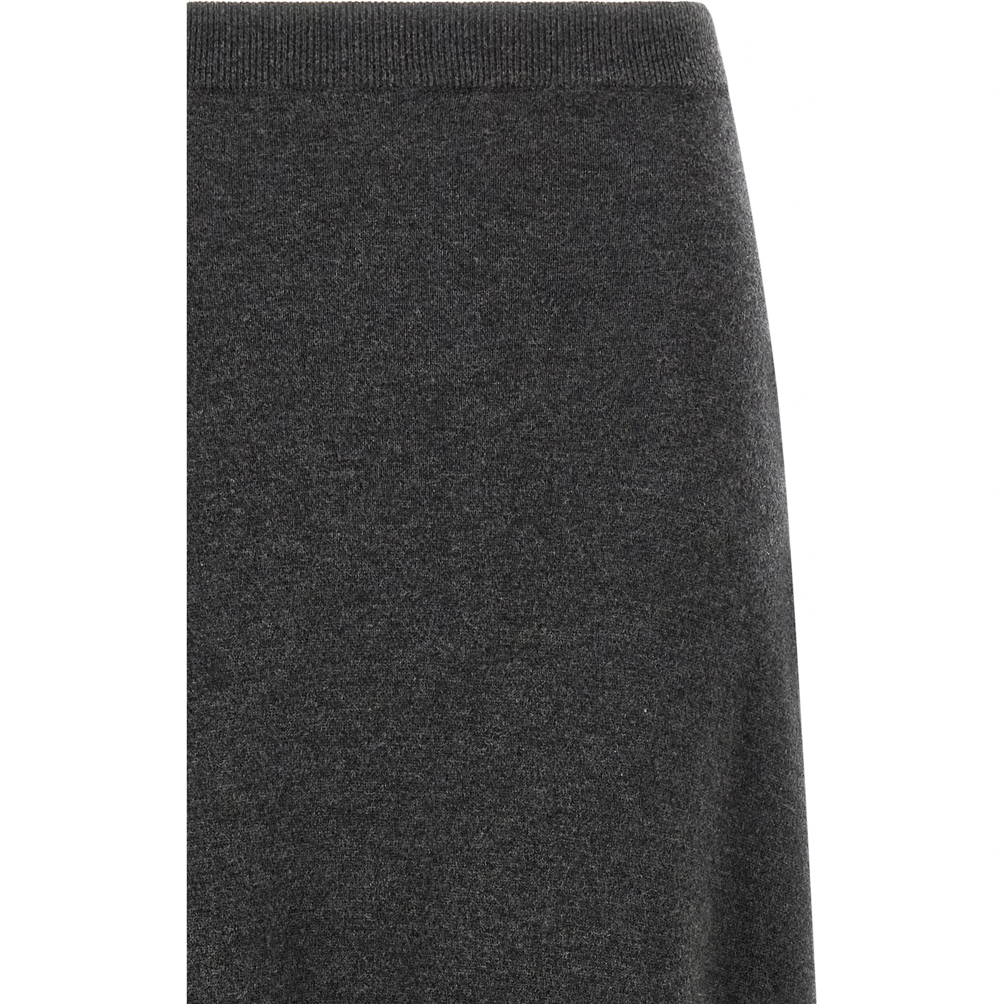 Gray Wool Mini Skirt