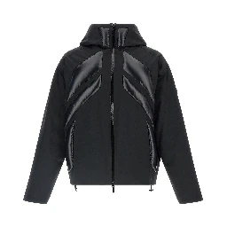 Black Polyamide Full-Length Jacket