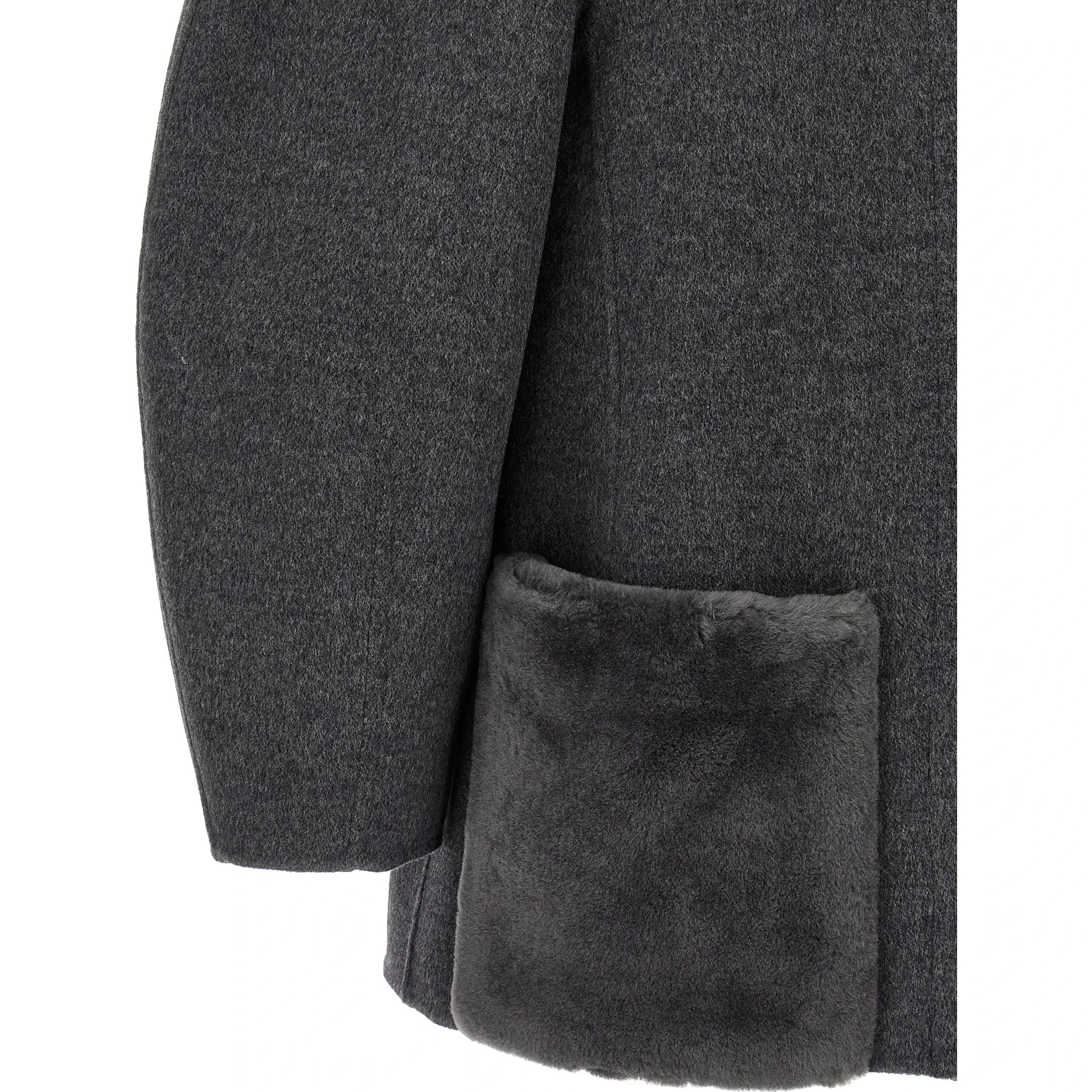 Gray Virgin Wool Coat