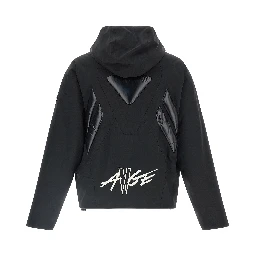 Black Polyamide Full-Length Jacket