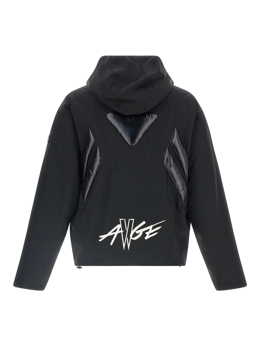 Black Polyamide Full-Length Jacket