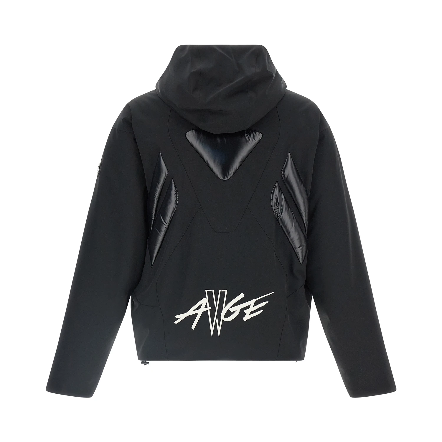 Black Polyamide Full-Length Jacket