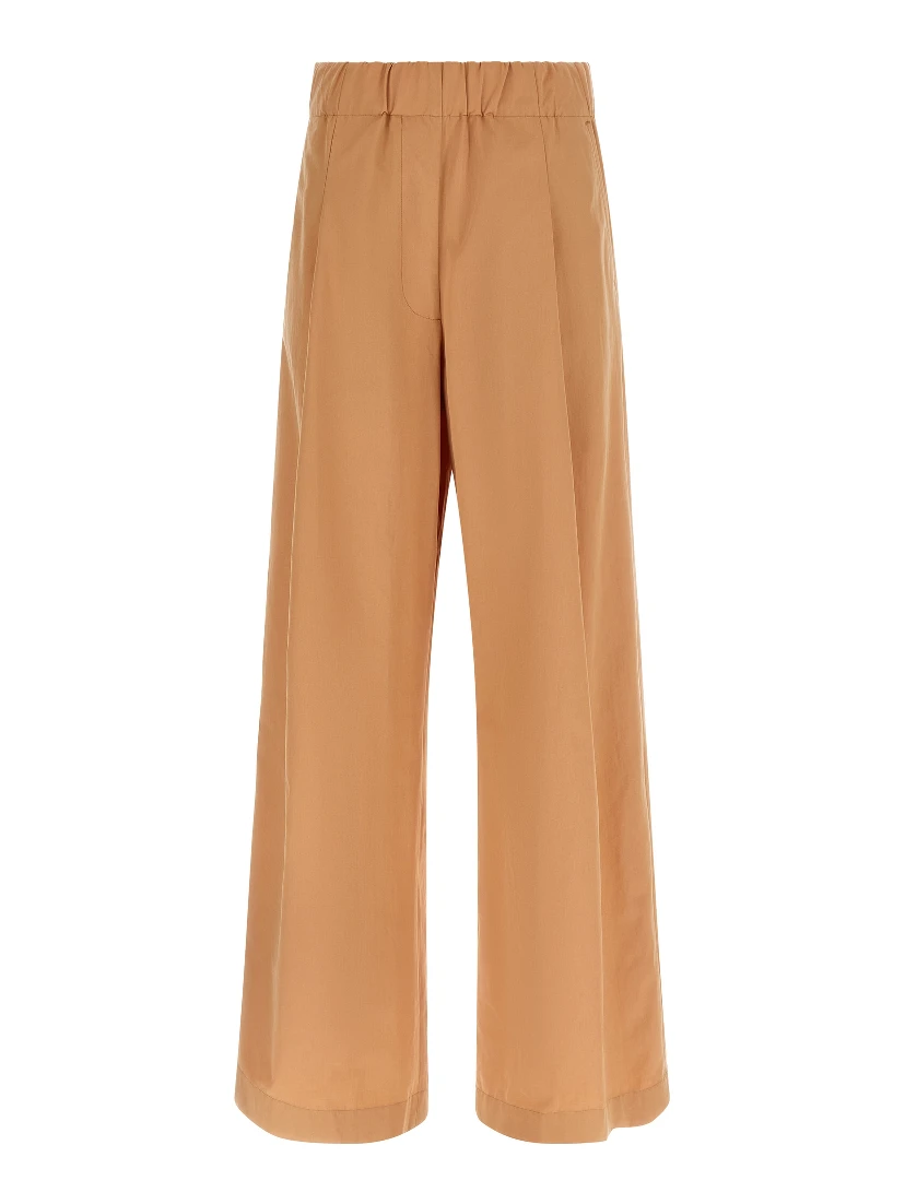 Multicolor Cotton Casual Pants