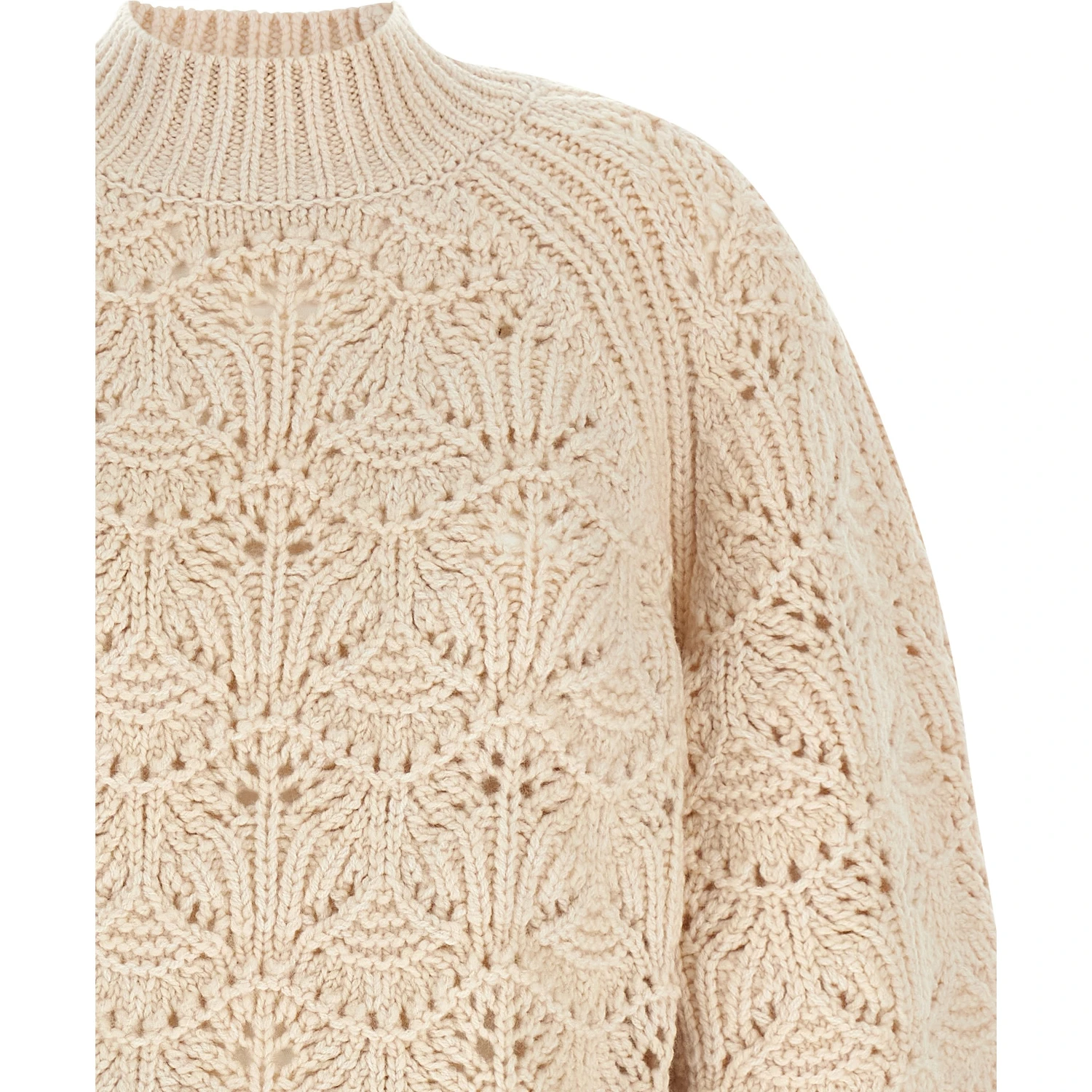 Beige Wool Cardigan