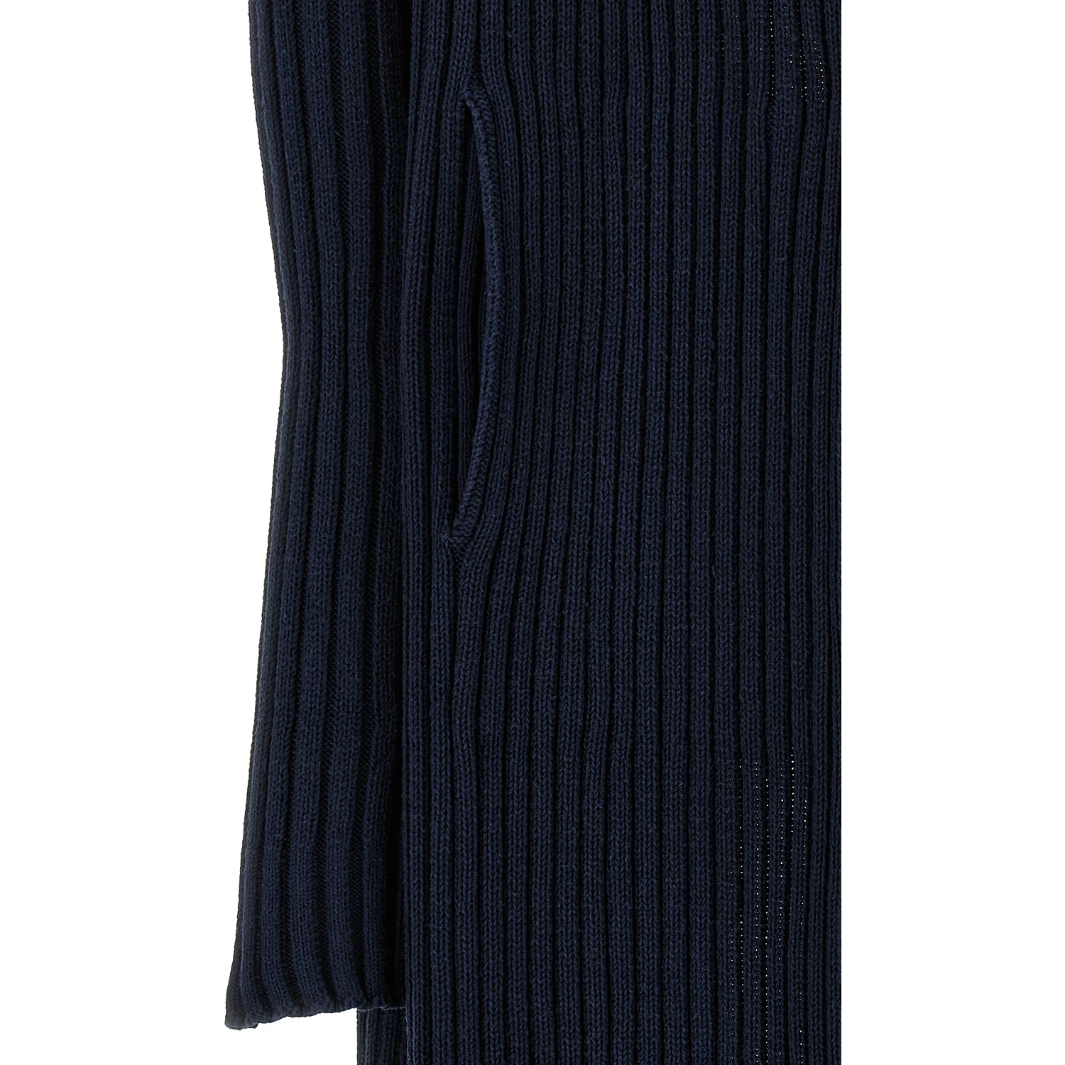 Blue Polyester Cardigan