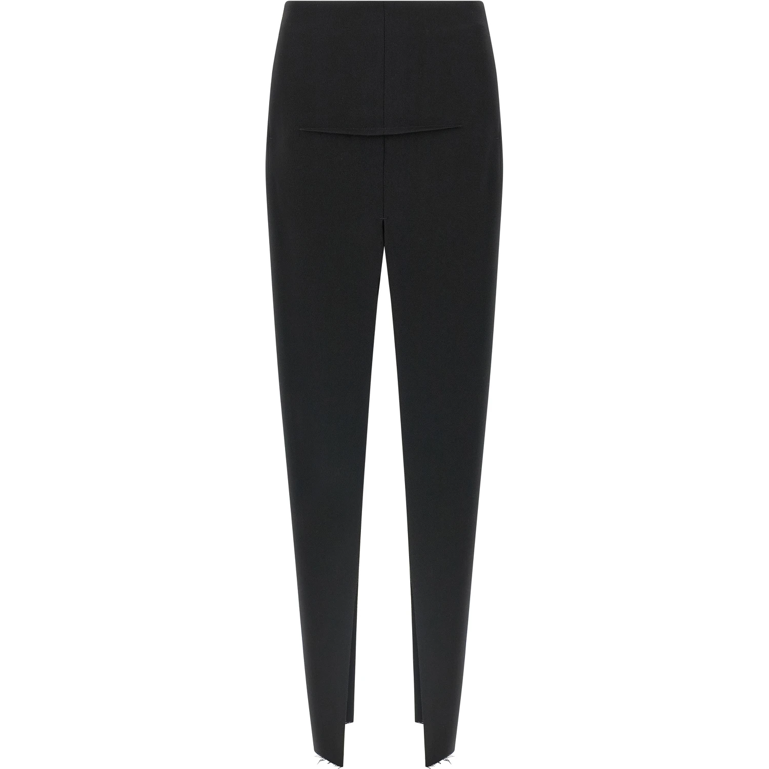 Black Virgin Wool Mini Skirt