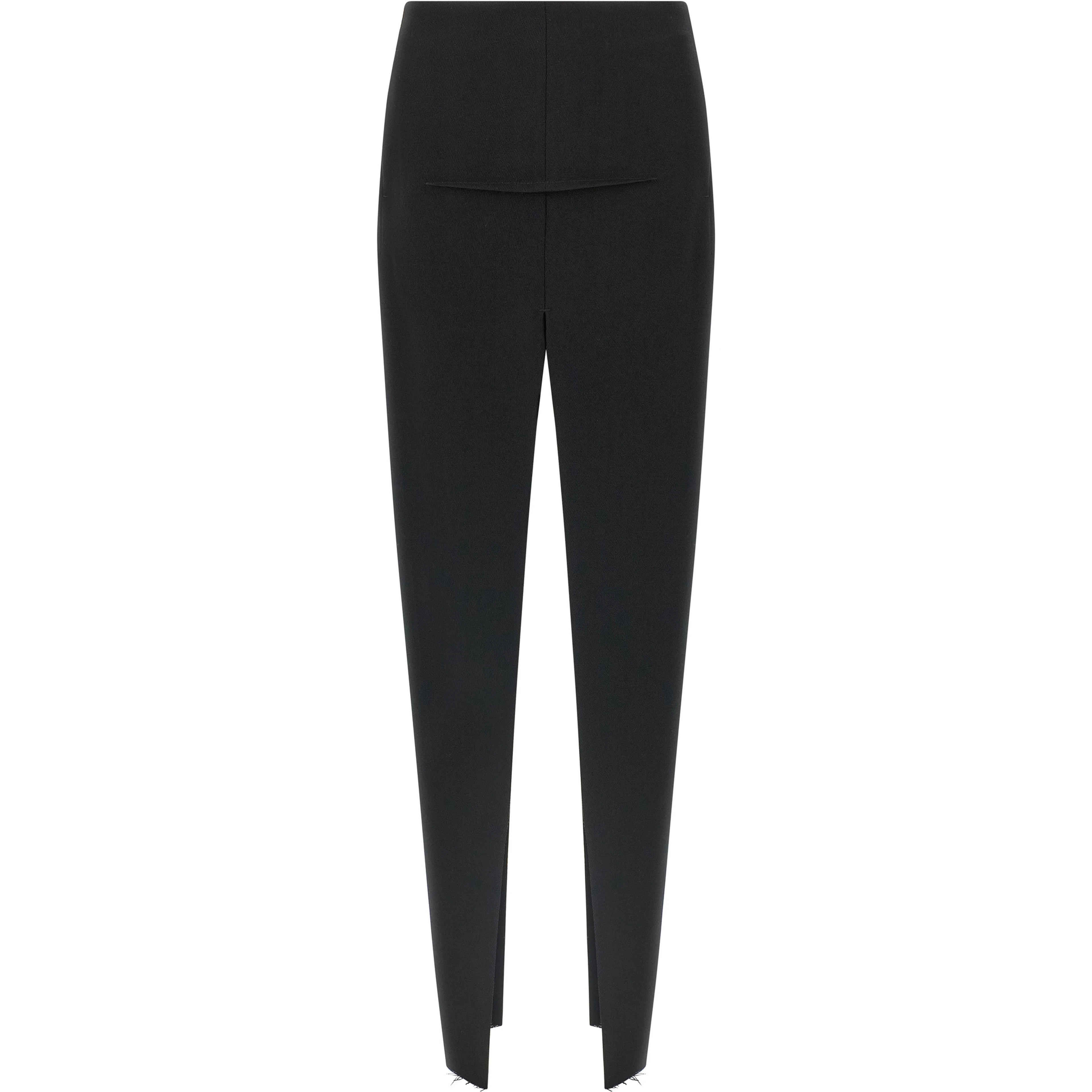 Black Virgin Wool Mini Skirt