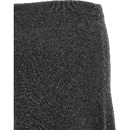 Gray Wool Mini Skirt