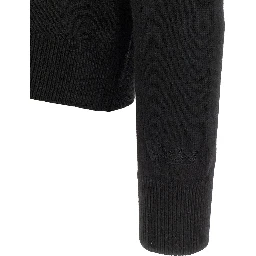Black Wool Cardigan