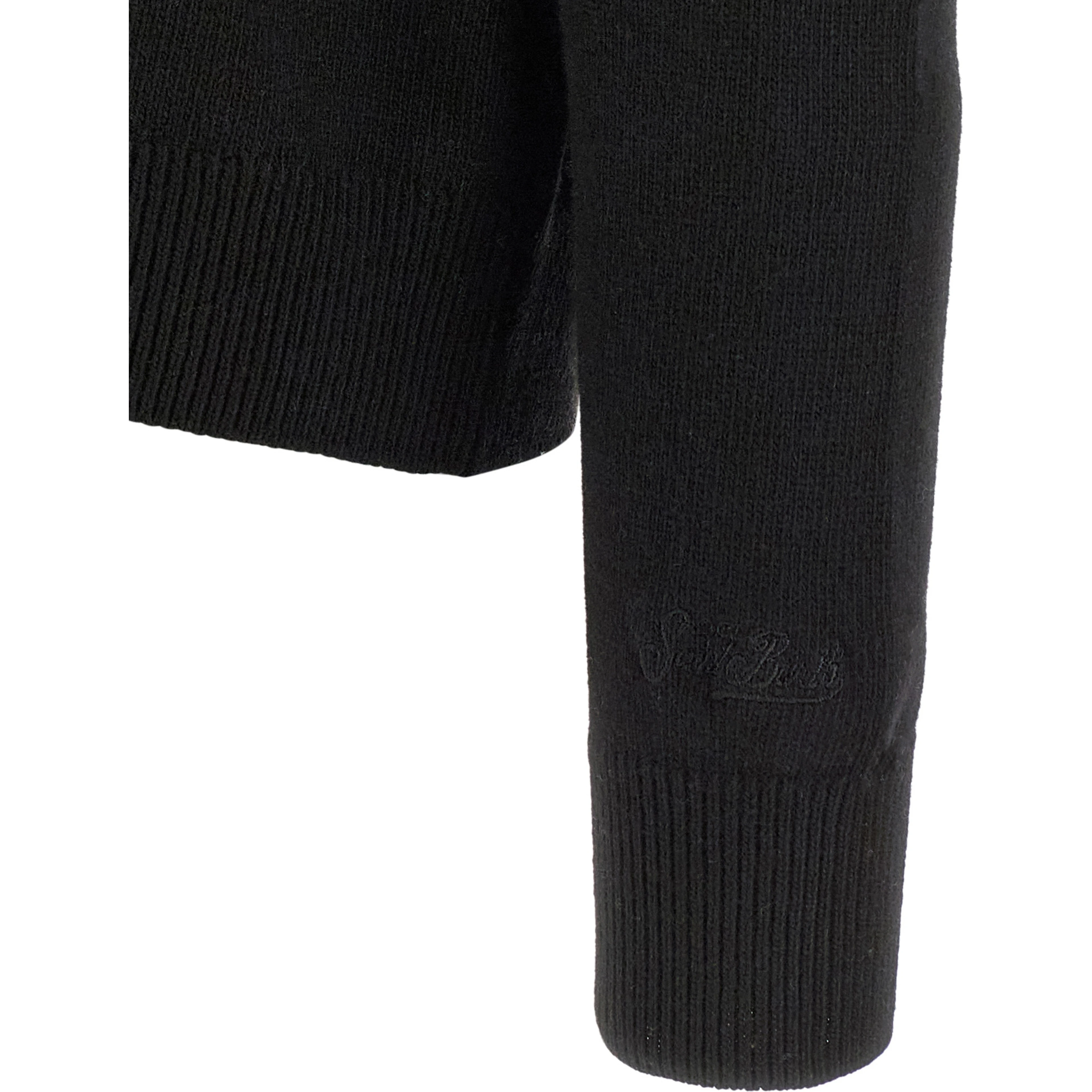 Black Wool Cardigan