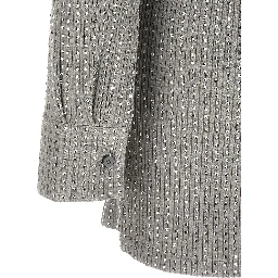 Gray Cotton Short Dress