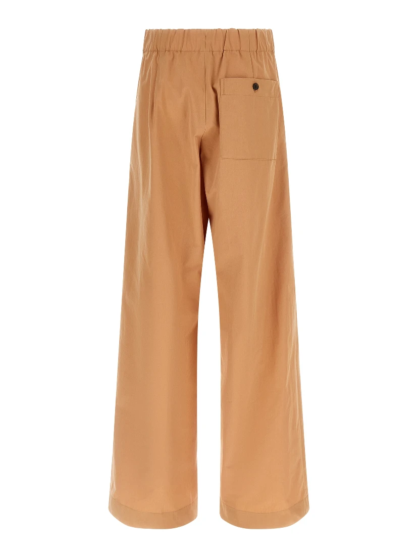 Multicolor Cotton Casual Pants