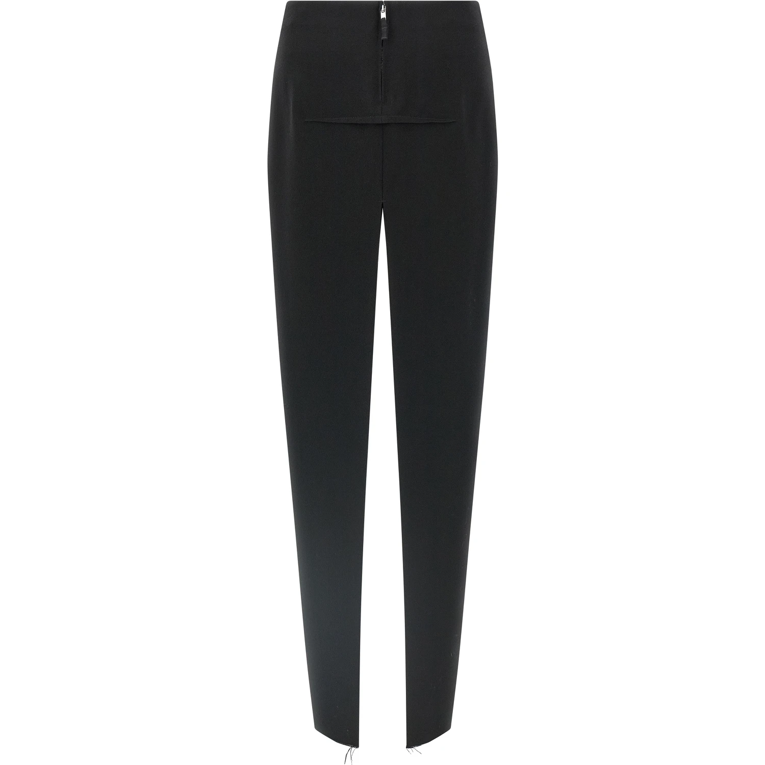 Black Virgin Wool Mini Skirt