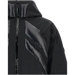 Black Polyamide Full-Length Jacket