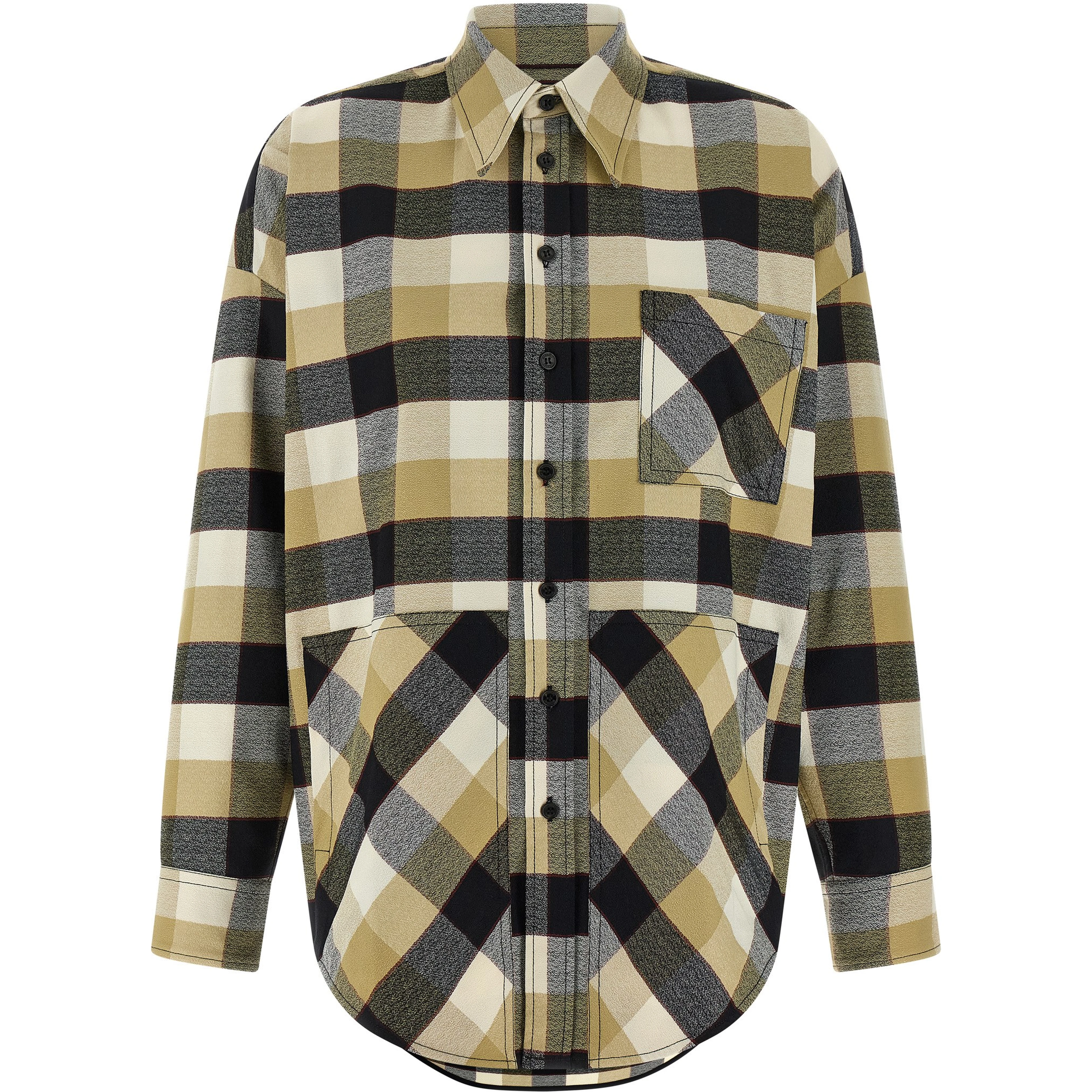 Beige Polyester Blouse