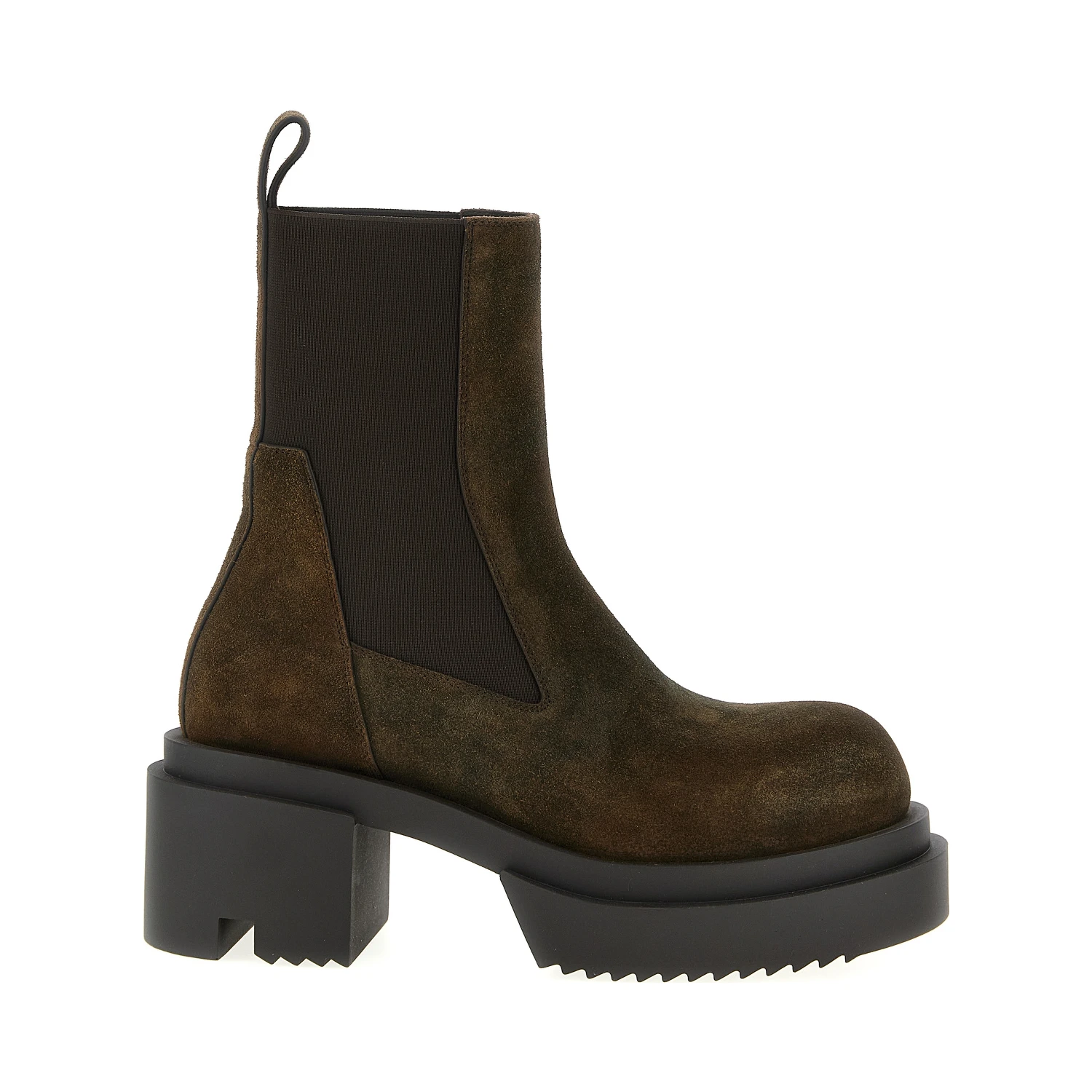 Brown Bovine Leather Chelsea Boots