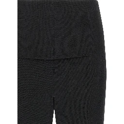 Black Virgin Wool Mini Skirt