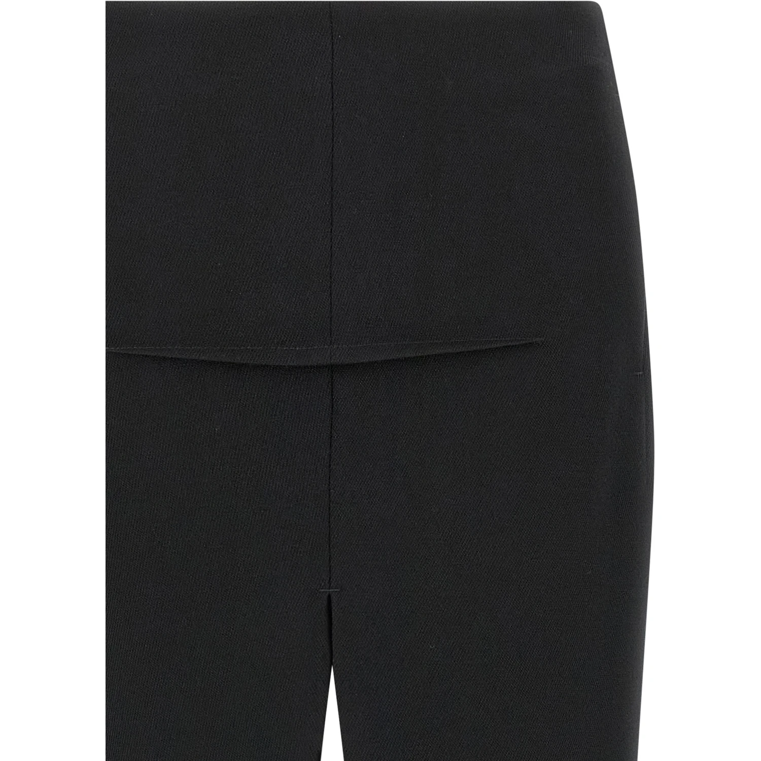 Black Virgin Wool Mini Skirt