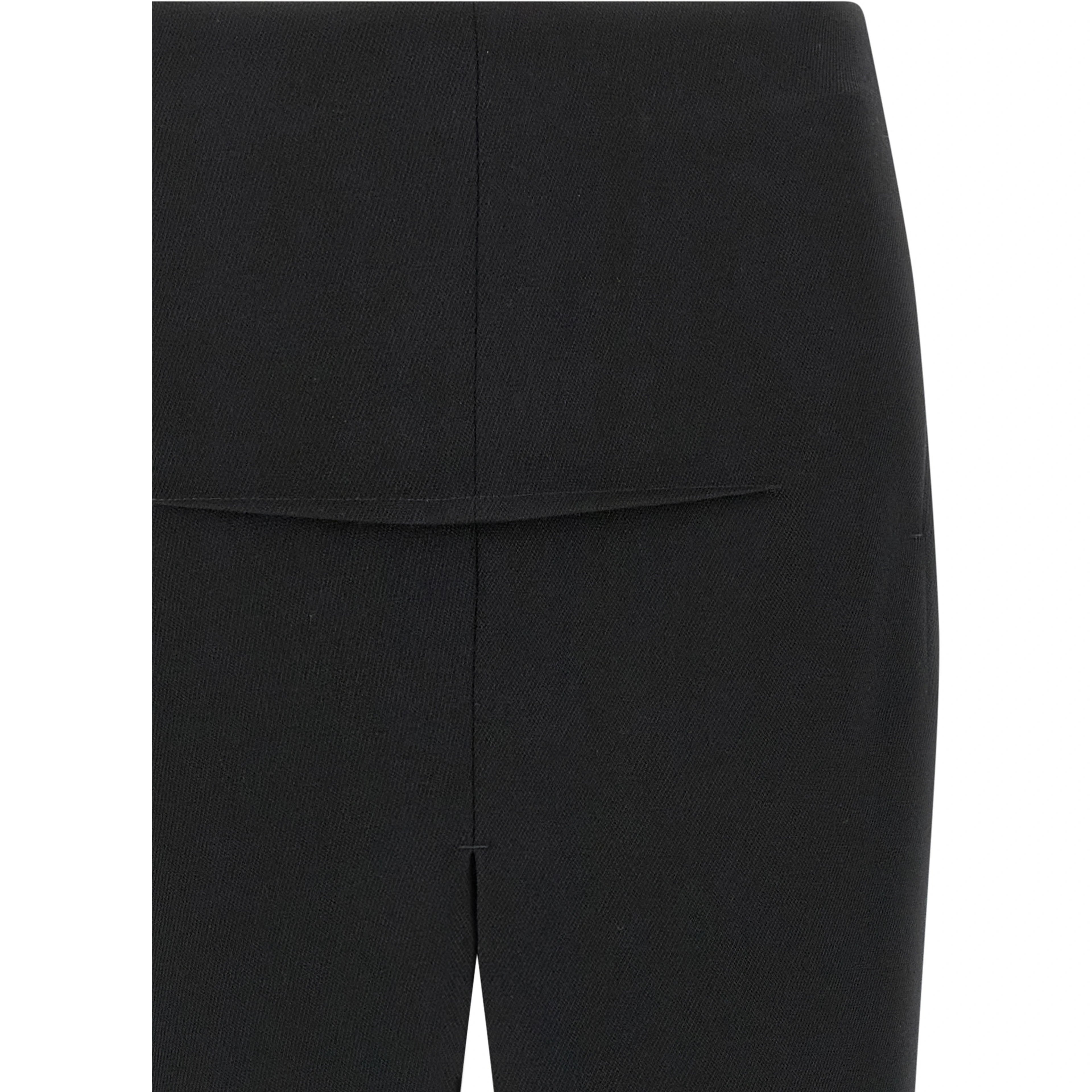 Black Virgin Wool Mini Skirt