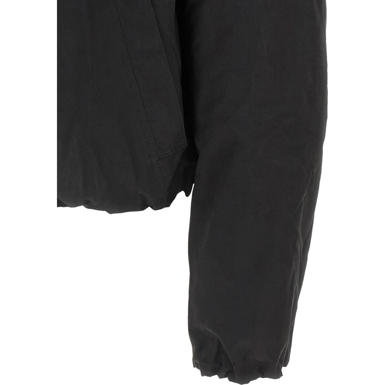 Black Polyester Shell Jacket