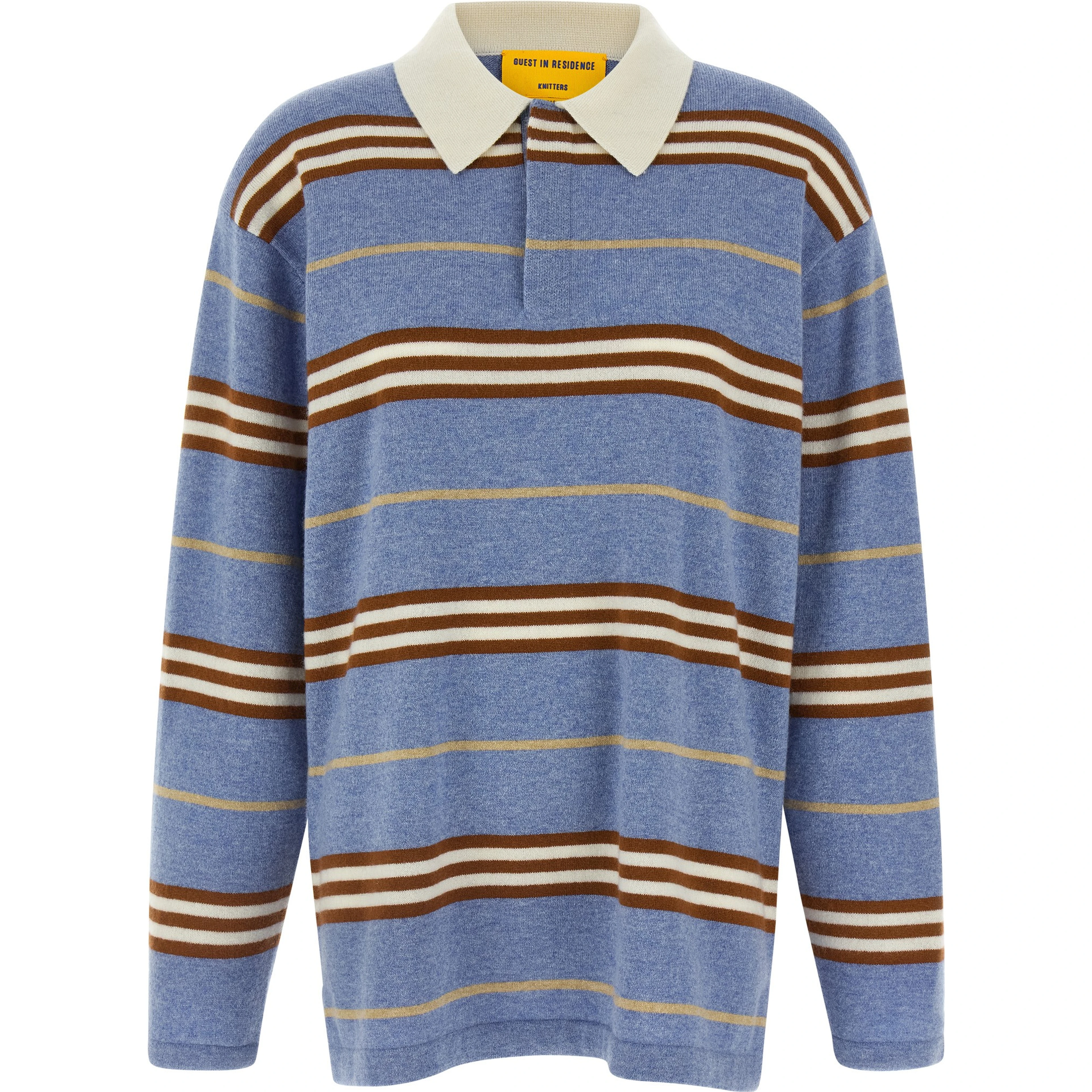 Blue Cashmere Polo Shirt