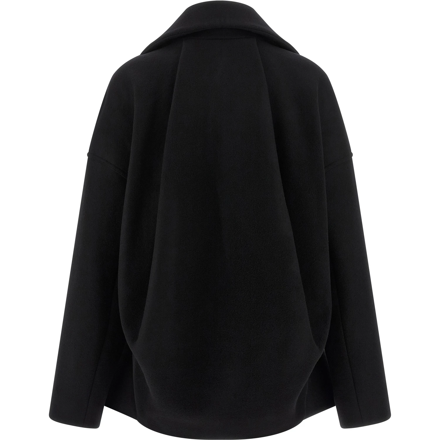 Black Virgin Wool Coat