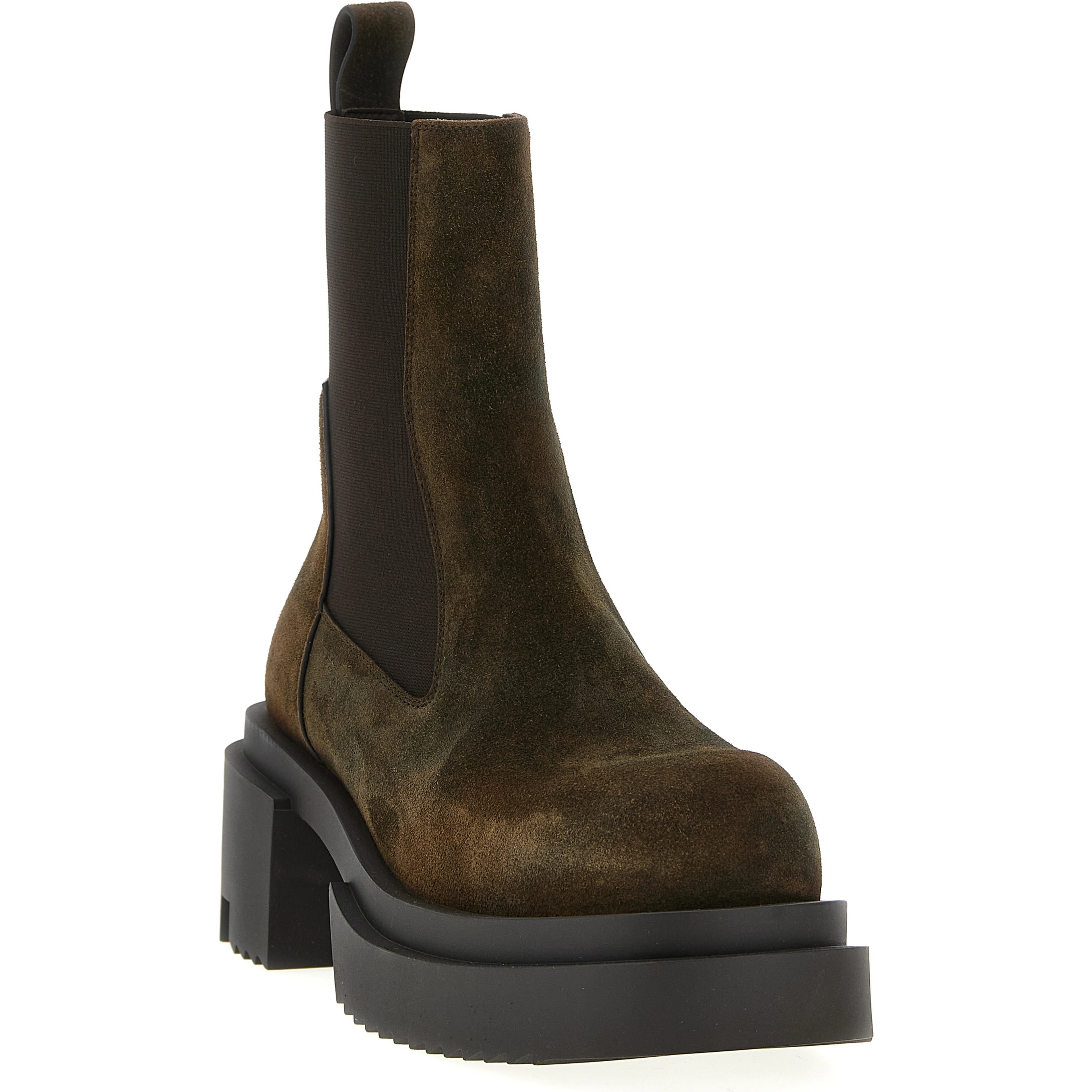 Brown Bovine Leather Chelsea Boots