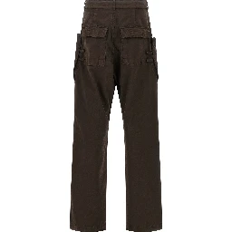 Brown Cotton Cargo Pants