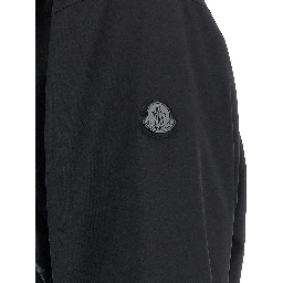 Black Polyamide Full-Length Jacket