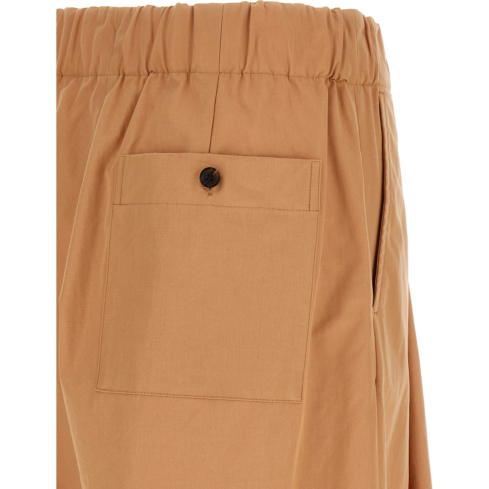 Multicolor Cotton Casual Pants