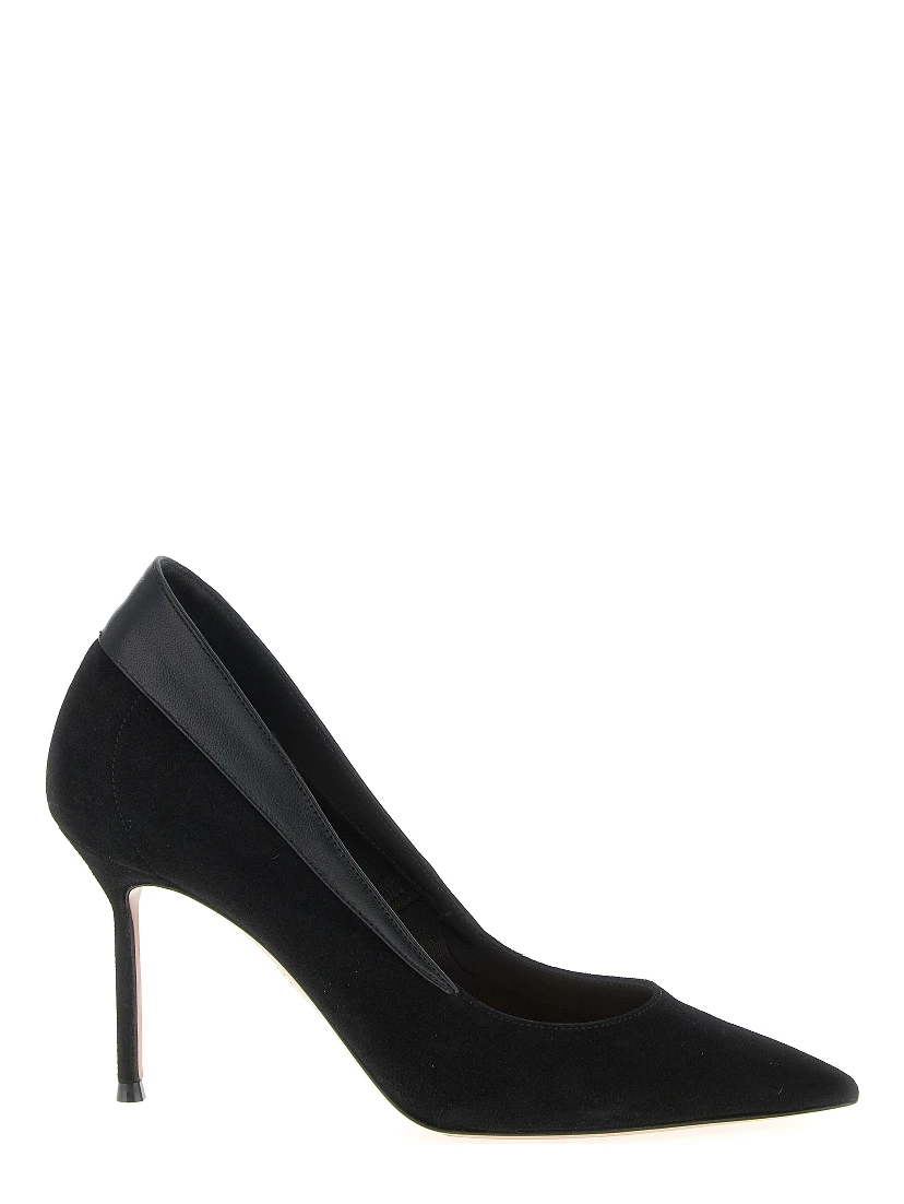Black Goatskin High Heel Pumps