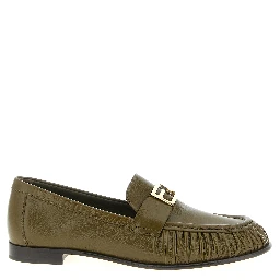 Bicolor Lamb Leather Slip-On Loafers