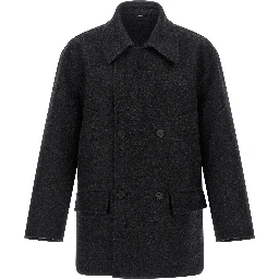 Gray Virgin Wool Coat
