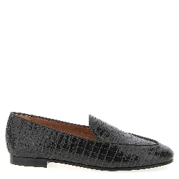 Black Calfskin Slip-On Loafers